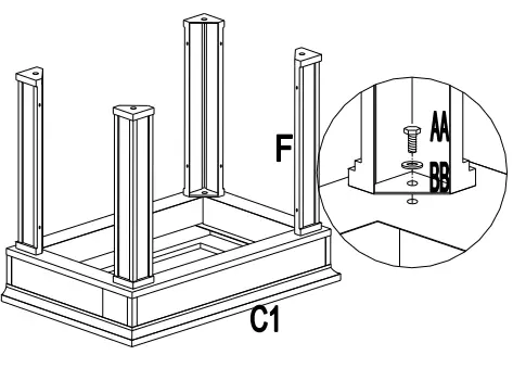 SUNJOY GROUP A304001001 Smith Collection Slate Wood Burning Fireplace - Fig 2