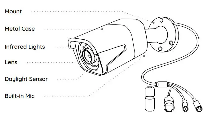 reolink RLC-811A PoE Bullet Camera User Manual - Camera Introduction