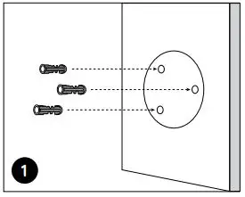 reolink RLC-811A PoE Bullet Camera User Manual - Drill holes in accordance with the mounting hole template