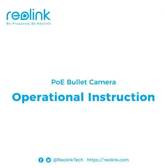 reolink RLC-811A PoE Bullet Camera User Manual