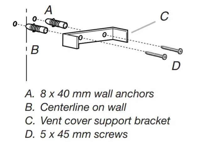 Whirlpool Wall‑Mount Canopy Range Hood - fig2