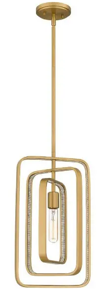 QUOIZEL-PCDPR1510BWS-1-Light-Mini-Pendant-In-Contemporary-Style-Installation-prodact-img