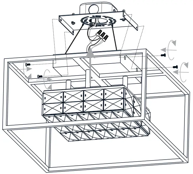 QUOIZEL PCDZ1716SGD Dazzle 15.75 Inch Soft Gold LED Semi-Flush Mount - Backplate