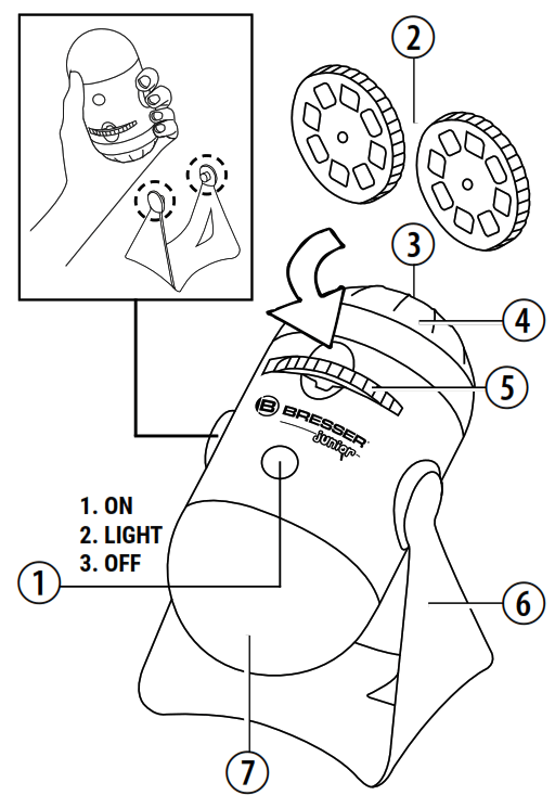 BRESSER 8847200 Science Projector - 1