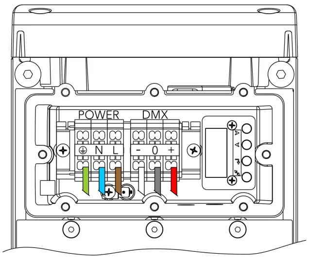 ANOLiS Divine 60 UV LED Luminaire - control menu