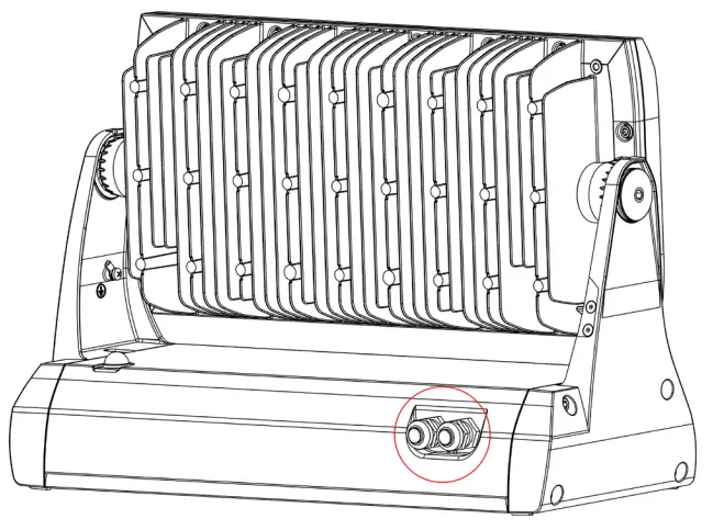 ANOLiS Divine 60 UV LED Luminaire - side connection