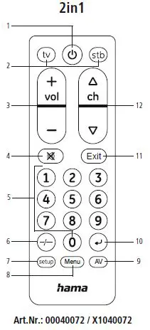 hama-00040072-Universal-Remote Control-1