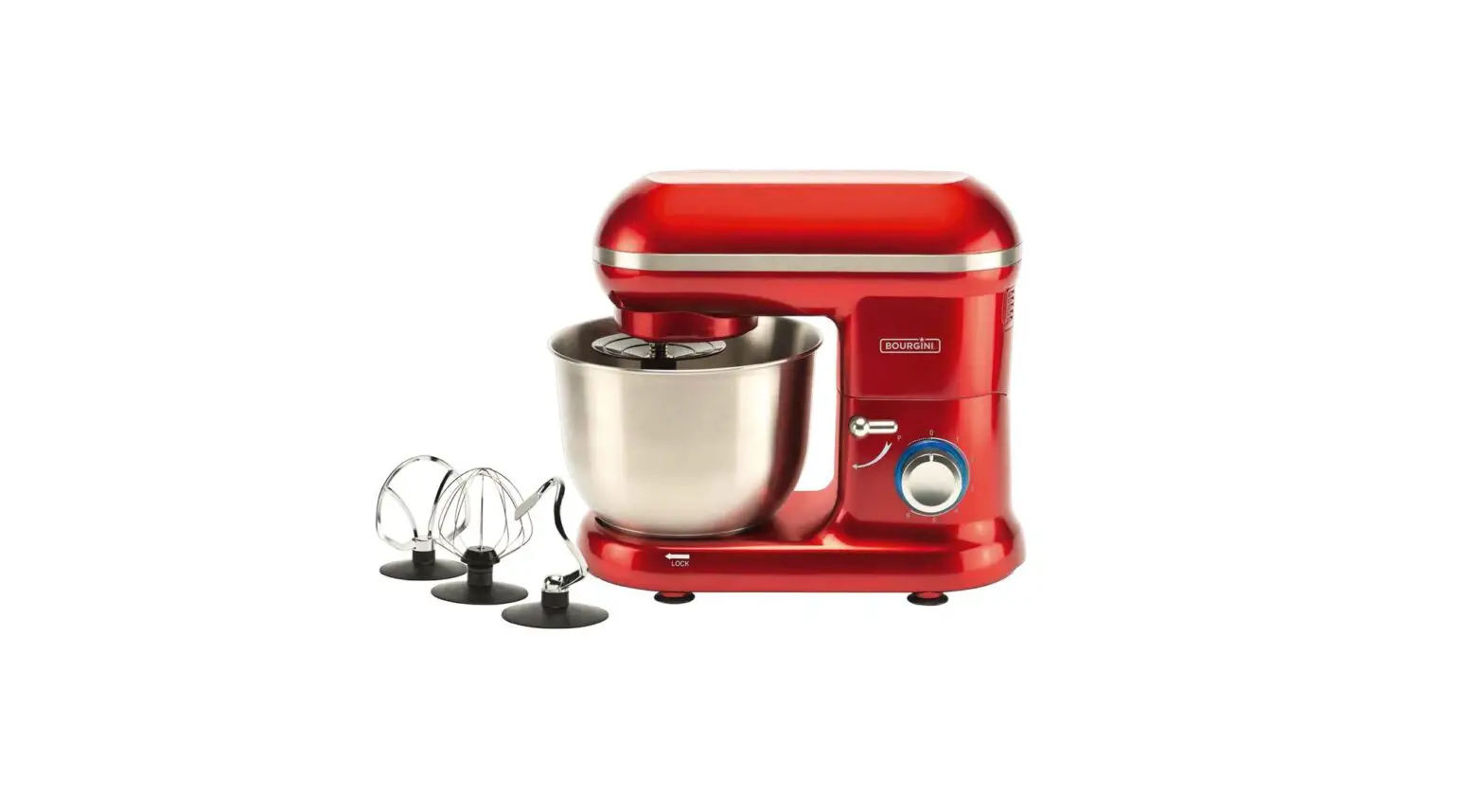 Bourgini 22.5050.00.00 Classic Kitchen Chef Red Food Processor Instructions Manual