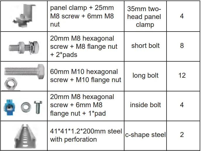 ECO-WORTHY-Adjustable-Multi-Piece-Solar-Panel-Mounting-Brackets-fig-3