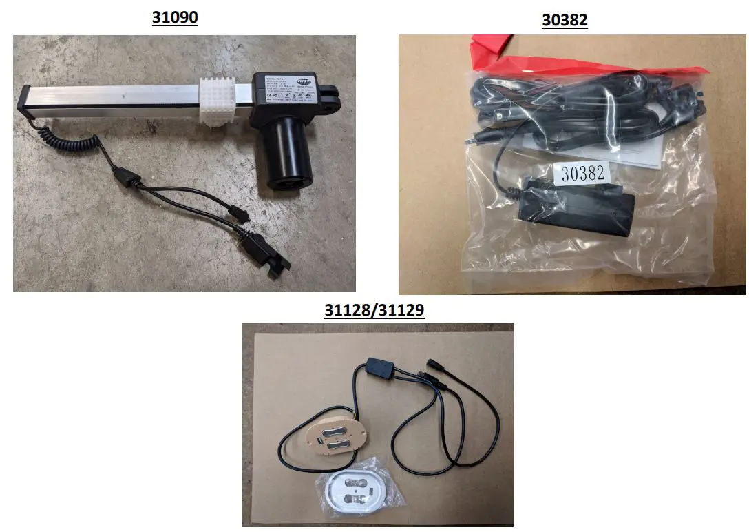 ASHLEY U2570547 Francesca Power Reclining Sofa Instructions - Replaceable Parts