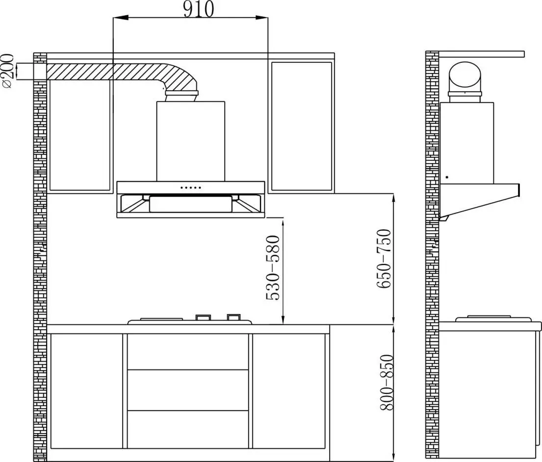 ELBA EH N9638ST SS Designer Hood - ASSEMBLY INSTRUCTIONS 1