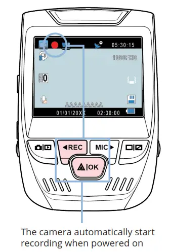 REXING V1P Dash CAm - Video Recording