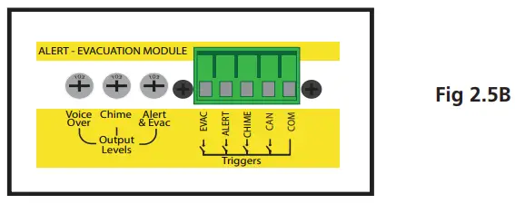 Installing the A 4573 optional Alert/Evac Module