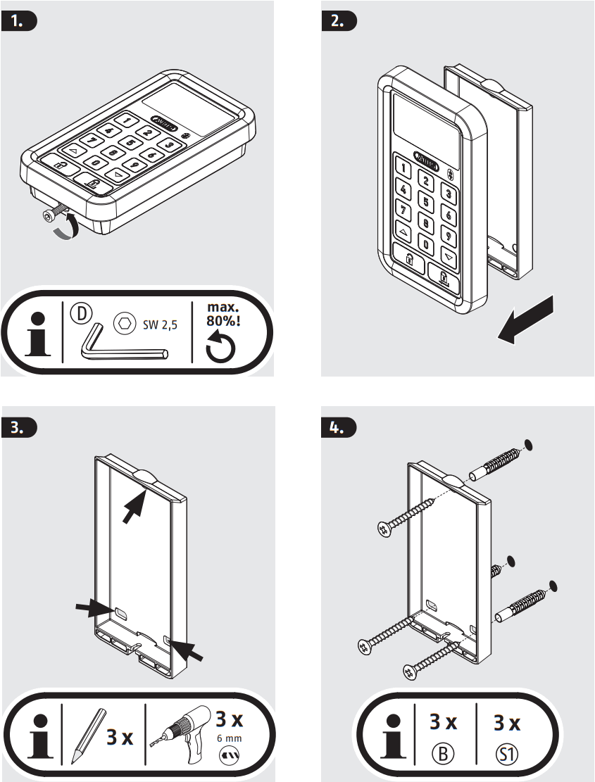ABUS CFT3100 Bluetooth Keypad - fig 2