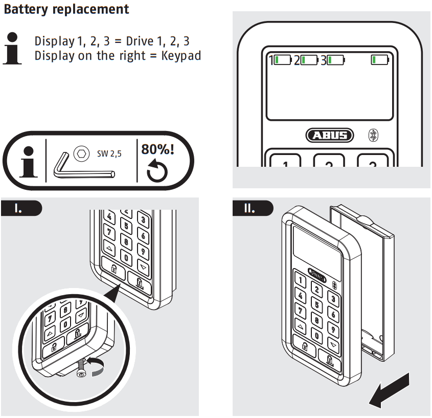 ABUS CFT3100 Bluetooth Keypad - fig 5