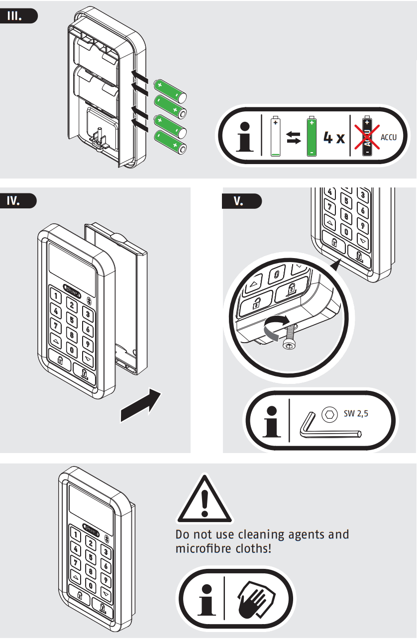 ABUS CFT3100 Bluetooth Keypad - fig 6