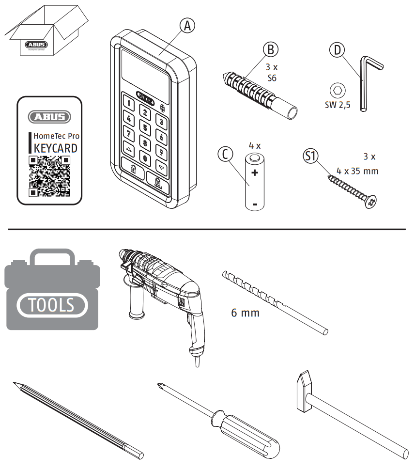 ABUS CFT3100 Bluetooth Keypad - fig
