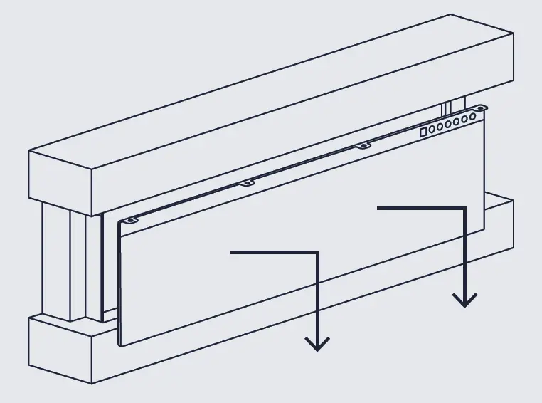 NOBLE FLAME ATLANTA Electric Wall Mounted Fireplace 6