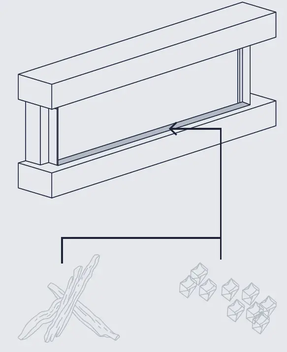 NOBLE FLAME ATLANTA Electric Wall Mounted Fireplace 7