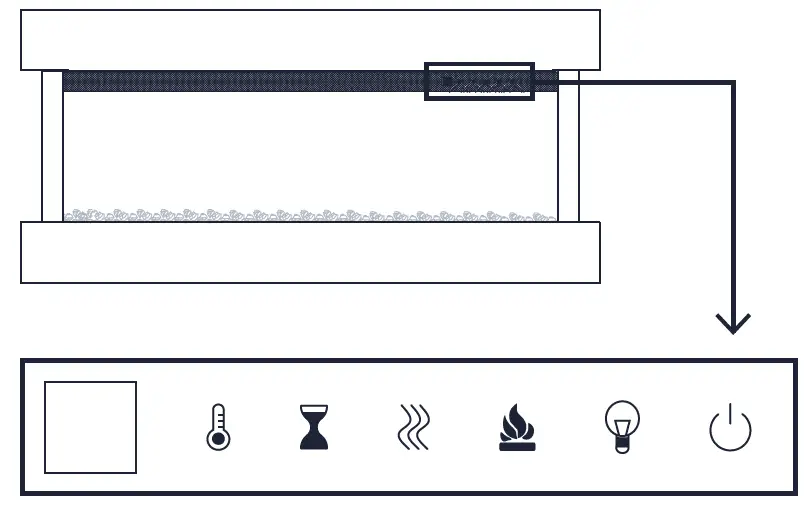 NOBLE FLAME ATLANTA Electric Wall Mounted Fireplace 8
