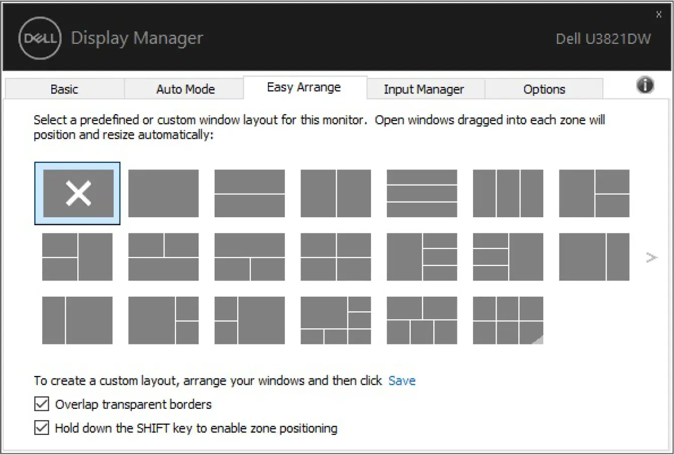 Setting Easy Arrange 01
