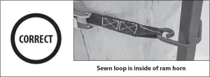 correct loop horn