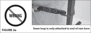 wrong sewn loop