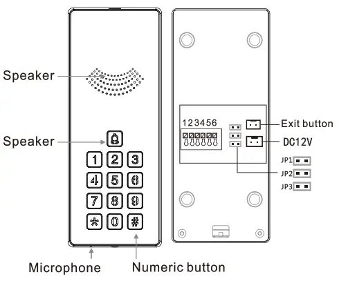 WiZARD ON-3201AD Intercom System - Outdoor unit