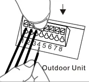 WiZARD ON-3201AD Intercom System - wires to terminals