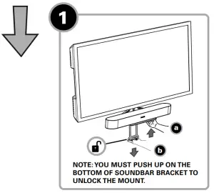 SANUS SOUNDBAR MOUNT for Sonos Beam WSSBM1 B2 -ADJUST SOUNDBAR 1