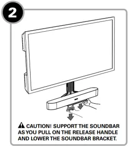 SANUS SOUNDBAR MOUNT for Sonos Beam WSSBM1 B2 -ADJUST SOUNDBAR 2