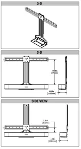 SANUS SOUNDBAR MOUNT for Sonos Beam WSSBM1 B2 - DIMENSIONS 2
