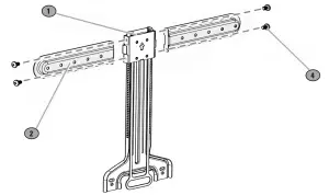 SANUS SOUNDBAR MOUNT for Sonos Beam WSSBM1 B2 - the soundbar