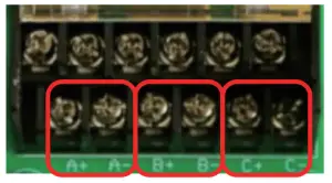 Port and wiring instructions