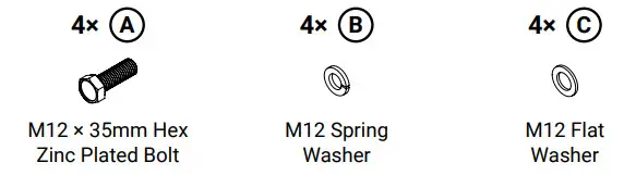 ALPHAFIT 41217 Core Belt Squat Lower Body - INCLUDED FASTENERS