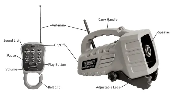 PRIMOS 3851 Dogg Catcher 2 Electronic Predator Call 01