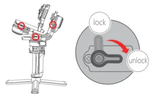 MOZA AirCross 3 Handheld Gimbal Stabilizer - Unlock the Gimbal