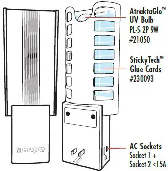 DYNATRAP DT3019 Flylight Insect Trap with 2 AC Outlets fig-1