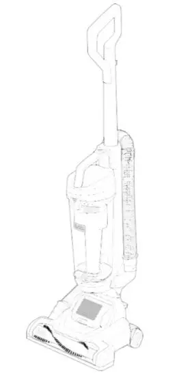 BLACK DECKER BDASL101 Airswivel Ultra Light Weight Upright Vacuum Cleaner