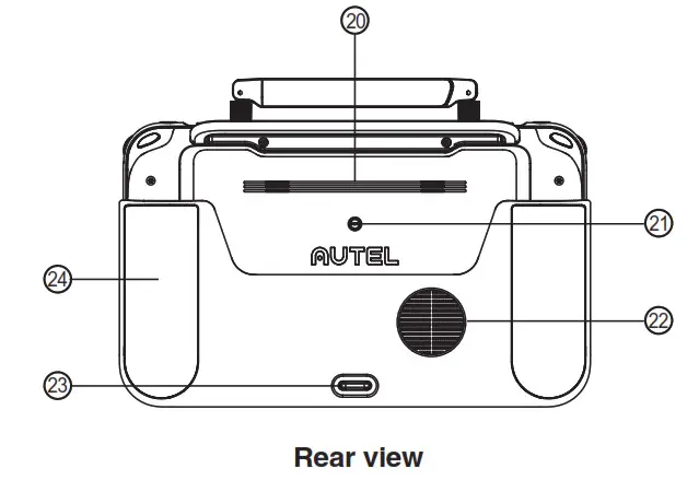 AUTEL AR82060061 Smart Controller- Rear view