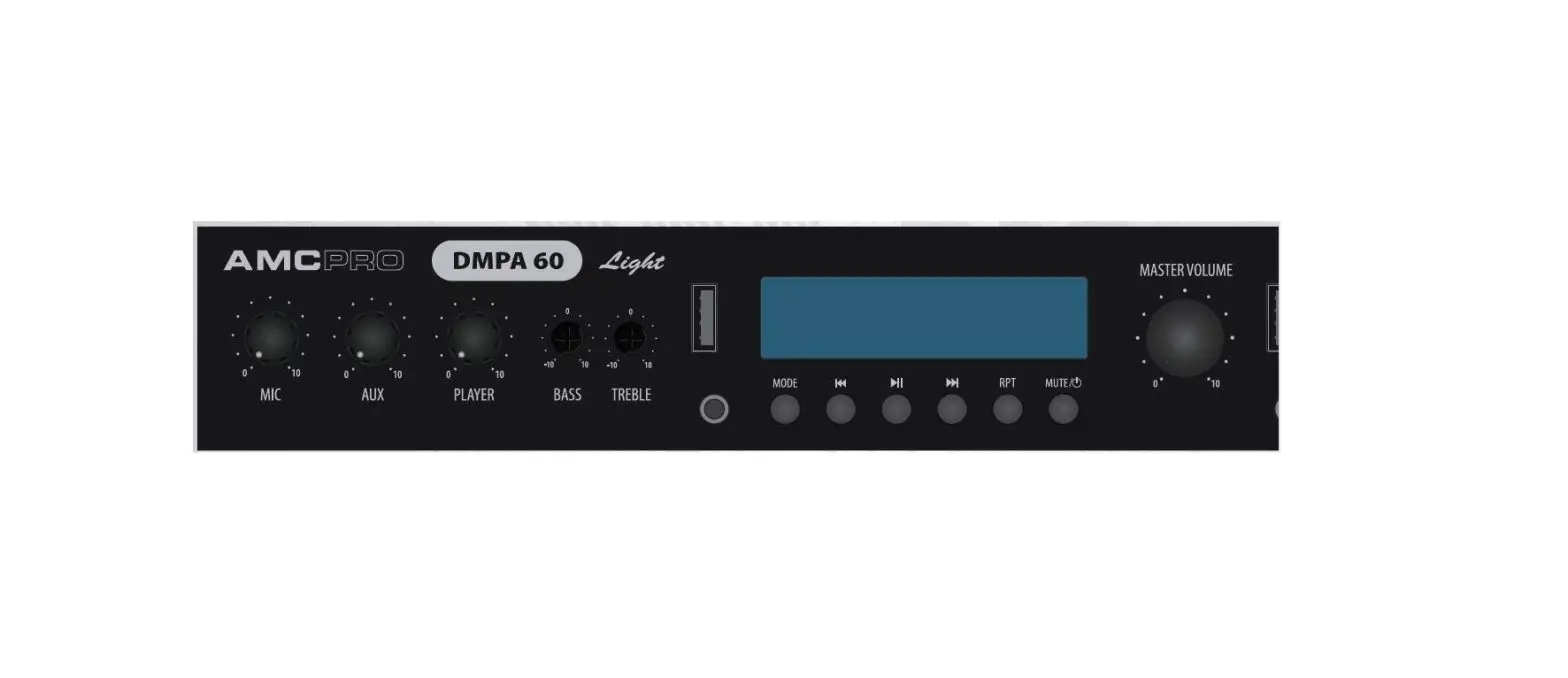 Amcpro Dmpa 60 Light Media Player Amplifier User Manual
