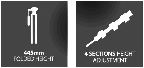 2 IN 1 TRIPOD + MONOPOD