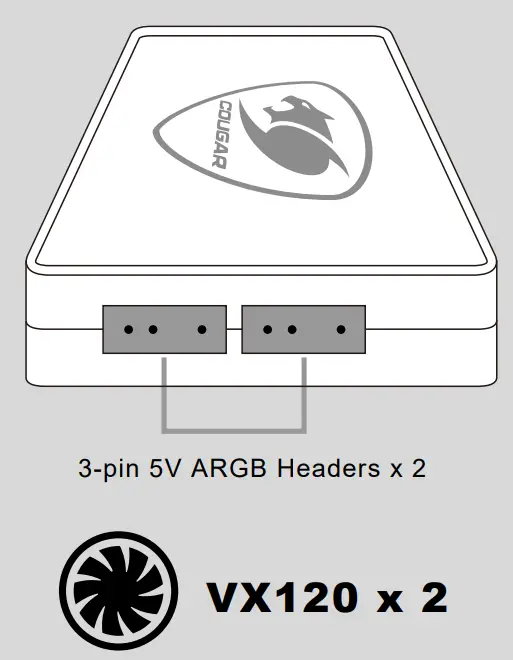 COUGAR VX120 Vortex ARGB PWM HDB - fig 2