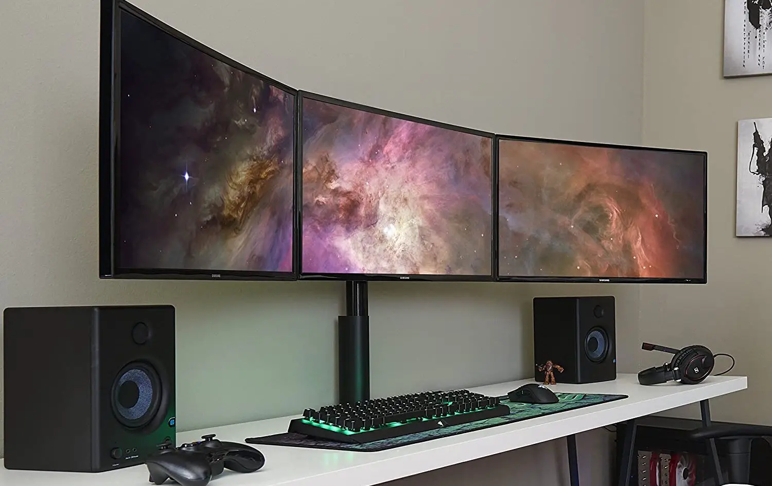 Wali Triple Monitor Desk Mount Instruction Manual