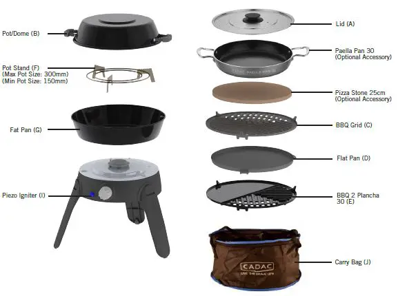 CADAC 6540H1 Safari Chef 30 Gas BBQ 8