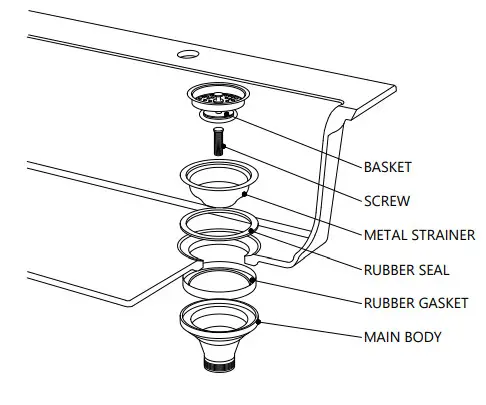 Forteza Series Granite Kitchen Sinks Insert the basketForteza Series Granite Kitchen Sinks Insert the basket