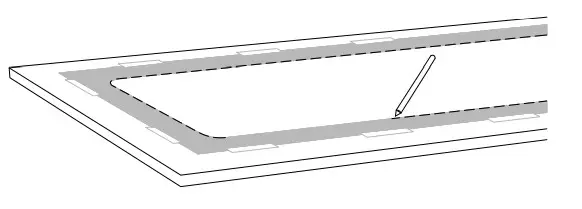 Forteza Series Granite Kitchen Sinks Trace the inside