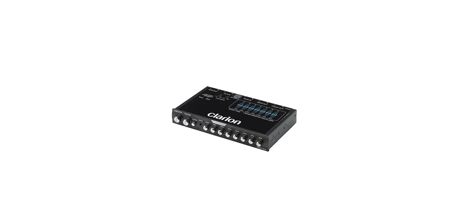 Clarion Eqs755 7-band Car Audio Graphic Equalizer-user Instructions Clarion Eqs755 7-band Car Audio Graphic Equalizer-user Instructions