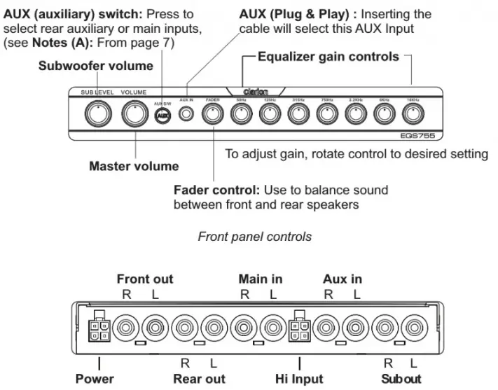 Clarion-EQS755-7-Band-Car-Audio-Graphic-Equalizer-fig-1