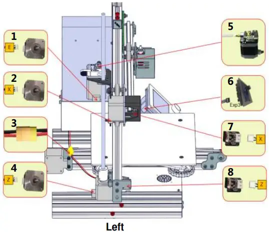 Creality 3D Ender 3D Printer logo wire connection